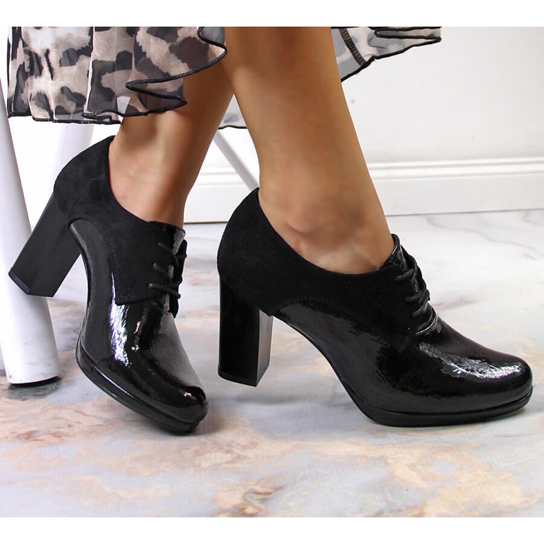 Pantofi de jazz pentru femei pe un stâlp Jezzi negru 1