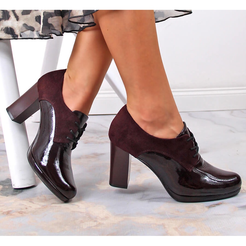 Pantofi de jazz pentru femei pe un post de Jezzi maro roșu multicolor 1