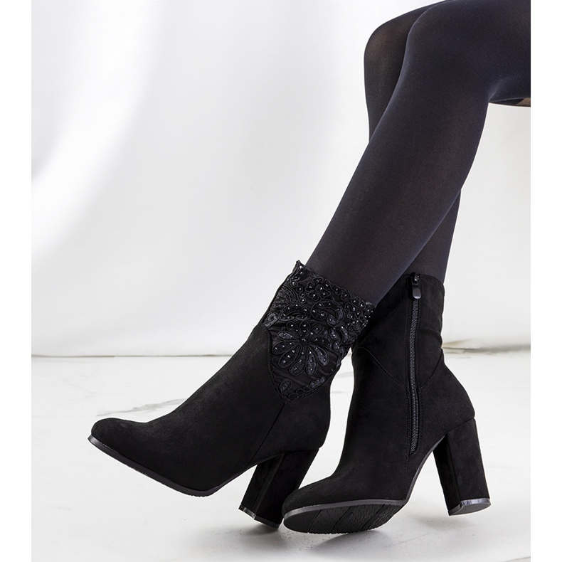 Tocuri înalte Onryx negre negru 2