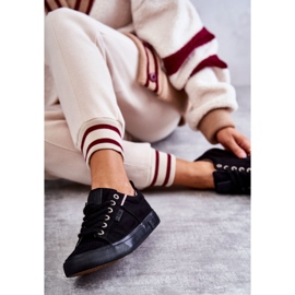 Pantofi de damă cu materiale reduse Big Star KK274004 Negri negru 1