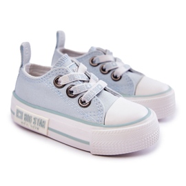 Pantofi Material Copii Big Star KK374053 Albastru 2