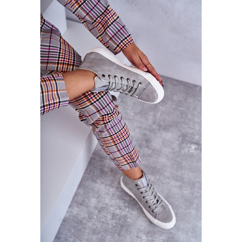 Pantofi de damă Big Star High Warm Gri EE274114 2