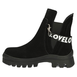 Botine Slip-On Din piele intoarsa Cu Decorat Filippo DBT3927 Negru 3 Botine Slip-On Din piele intoarsa Cu Decorat Filippo DBT3927 Negru 3