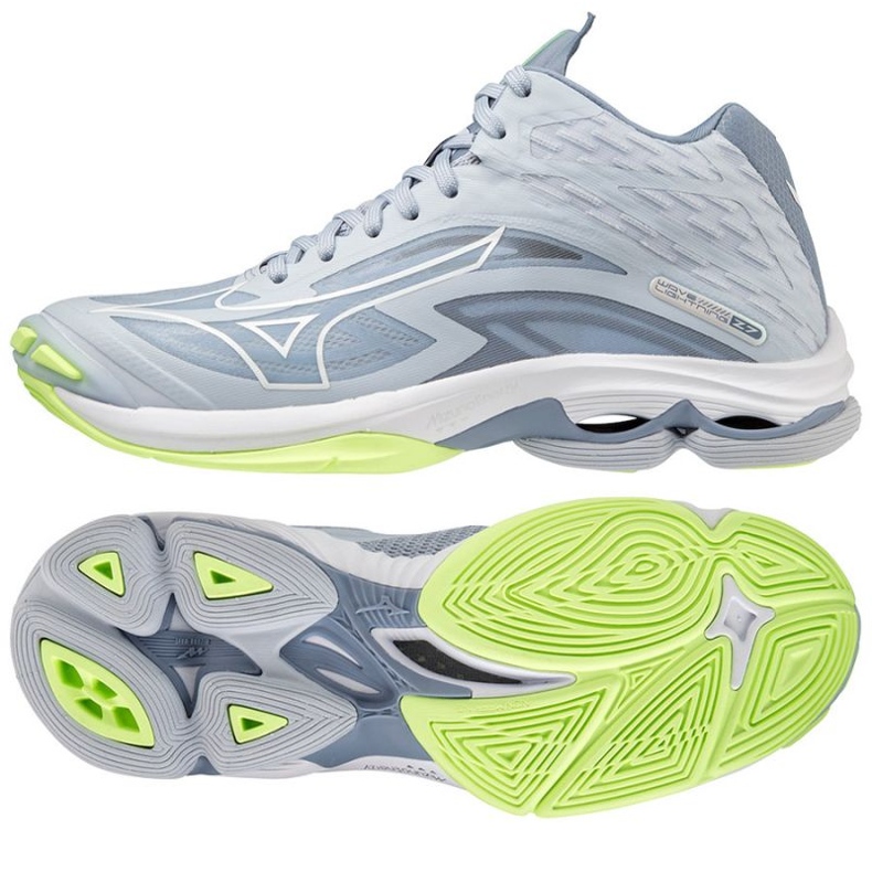Pantofi de volei Mizuno Wave Lightning Z7 Mid W V1GC225002 gri nuanțe de gri 1