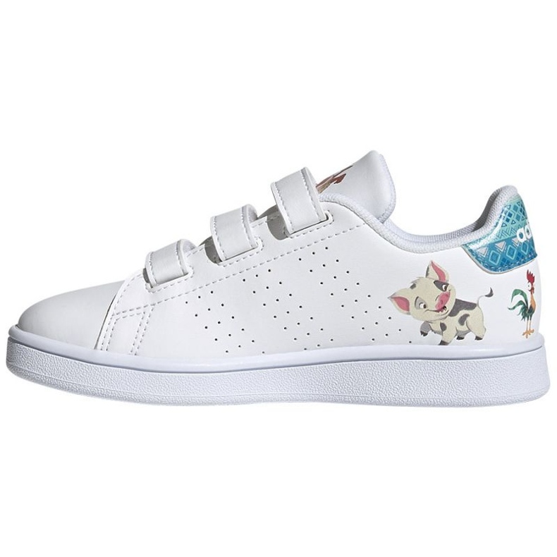 Pantofi Adidas Advantage Disney Vaiana C Jr GZ7627 alb 1