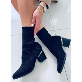 Tiara Cizme negre cu toc inalt negru 2
