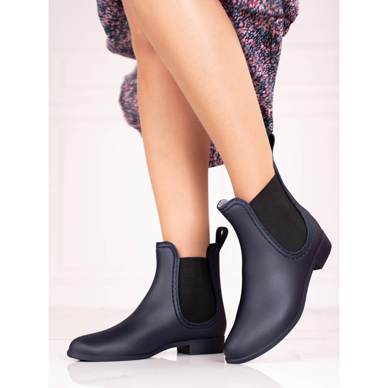 Galoșuri de damă Shelovet bleumarin mat albastru marin 1