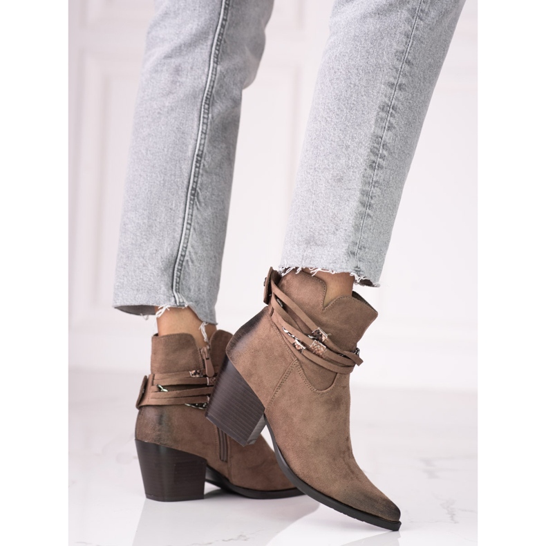 Cizme de cowboy Shelovet maro de dama 2