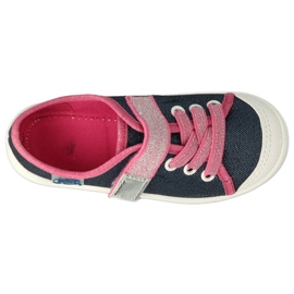 Pantofi copii Befado 351X001 albastru marin roz argint 2