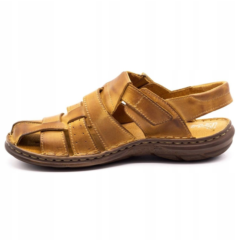 Polbut Sandale din piele pentru bărbați 211 bej 1 Polbut Sandale din piele pentru bărbați 211 bej 1