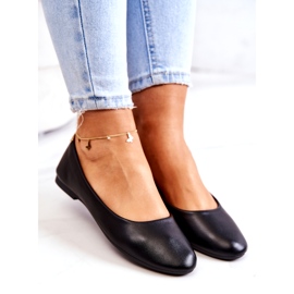 Evento Balerinele negre ale femeilor eco-piele negru 1