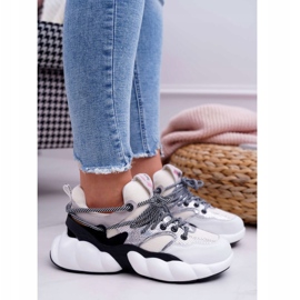 Pantofi sport pentru femei Big Star de Daniel Lopez White FF274A546 alb negru argint 2