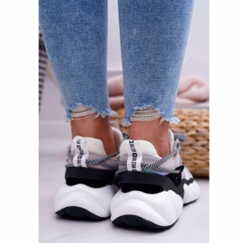 Pantofi sport pentru femei Big Star de Daniel Lopez White FF274A546 alb negru argint 3