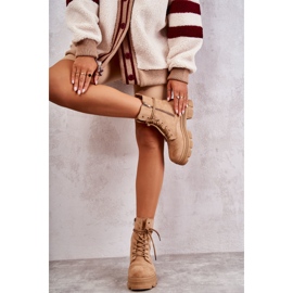 PS1 Botine din piele intoarsa Camel Marley maro 2