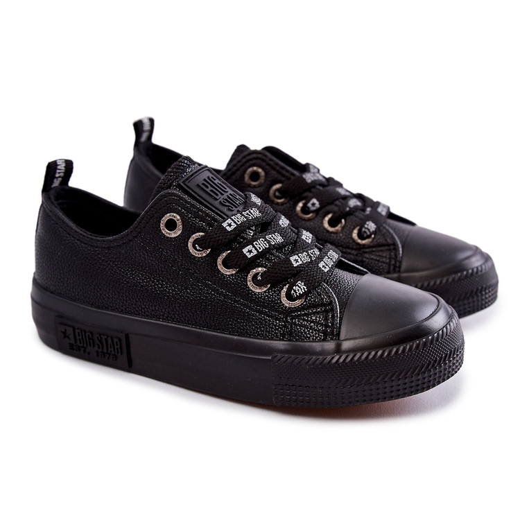 Pantofi de piele pentru copii Big Star KK374057 Negru 1
