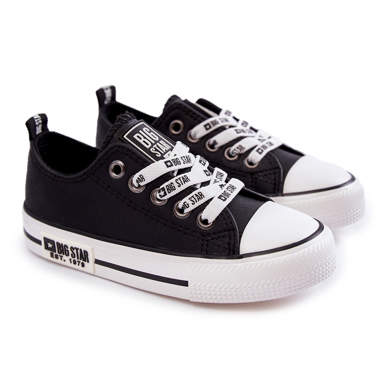 Pantofi de piele pentru copii Big Star KK374039 Negru 1