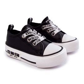 Pantofi de piele pentru copii Big Star KK374041 Negru-Alb 1
