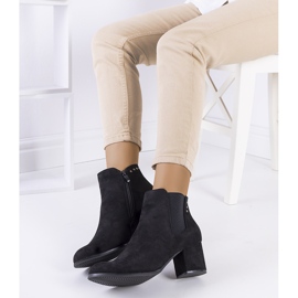 Botine negre pe stâlpul Runswick negru 3