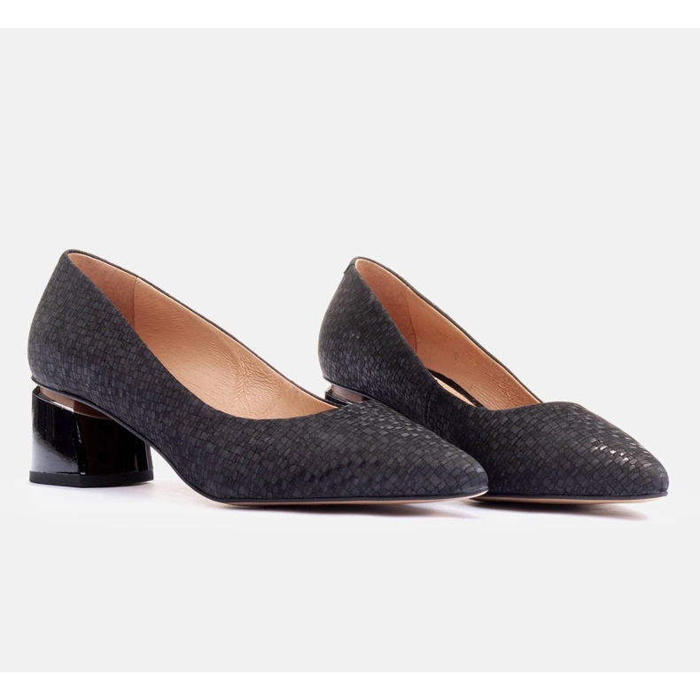 Marco Shoes Pompele din piele de căprioară negru 1