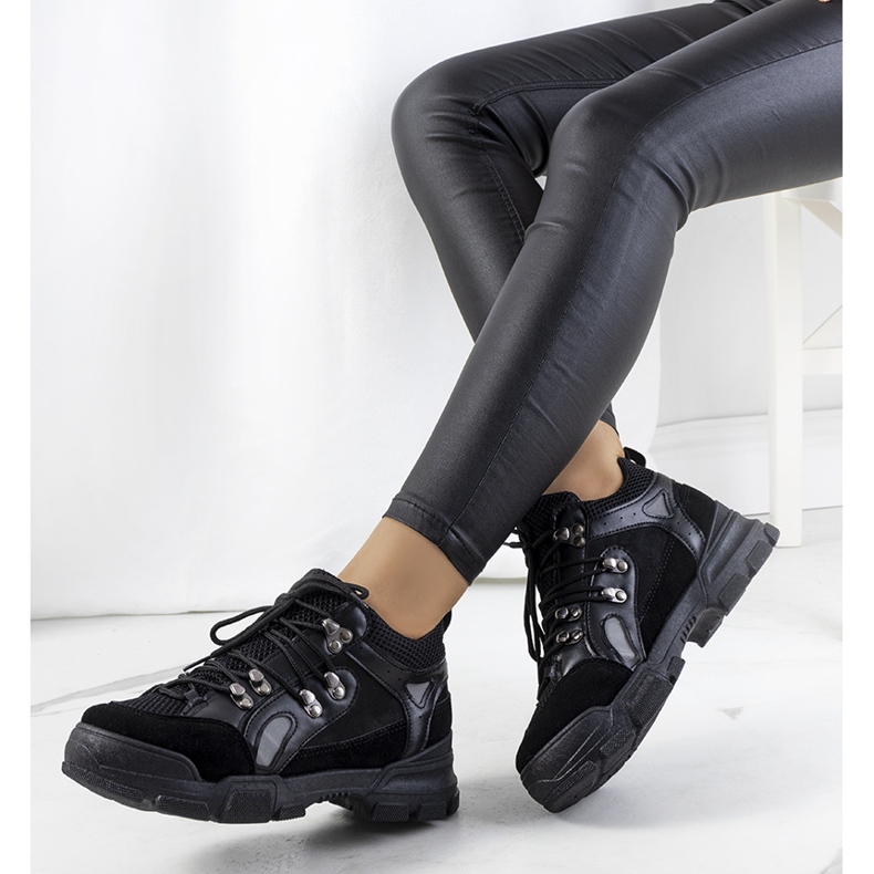 Pantofi negri Stratford negru 1