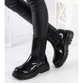 Cizme negre lavete Giza negru 1 Cizme negre lavete Giza negru 1