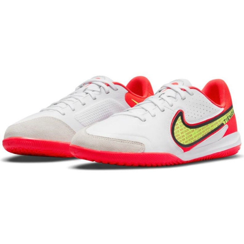 Pantofi de fotbal Nike Tiempo Legend 9 Academy Ic Jr DA1329 176 galben, alb, multicolor alb 1