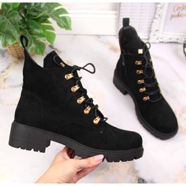 S.Barski Cizme de dama din piele intoarsa neagra de la S. Barski negru 1