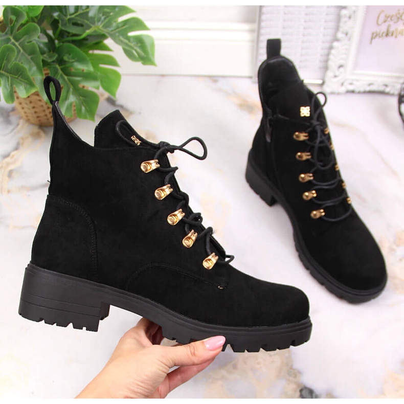 S.Barski Cizme de dama din piele intoarsa neagra de la S. Barski negru 1