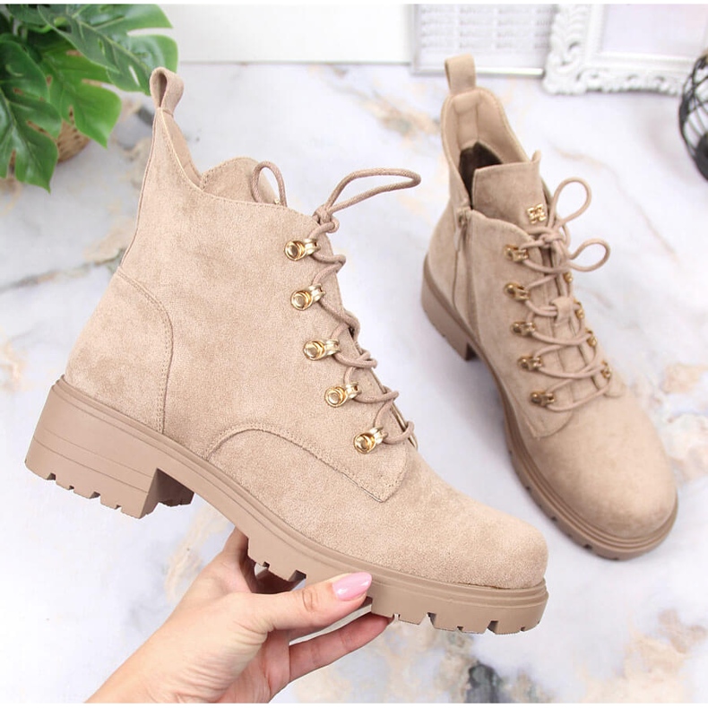 S.Barski Cizme dama piele intoarsa bej S. Bararski 1