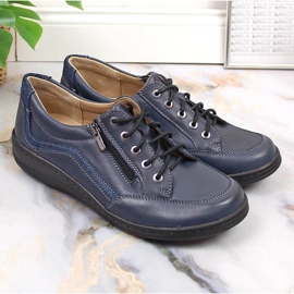 Pantofi confortabili de dama bleumarin Helios albastru 5