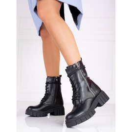 Genți de damă dantelate Shelovet pe platformă negru 1