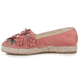 Marquiz Pantofi jos cu slip-on cu decoratiuni roz 3