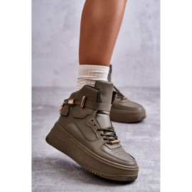 Pantofi sport de damă, lexa verde kaki 1