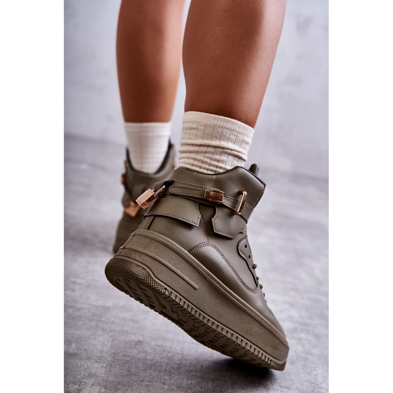 Pantofi sport de damă, lexa verde kaki 2