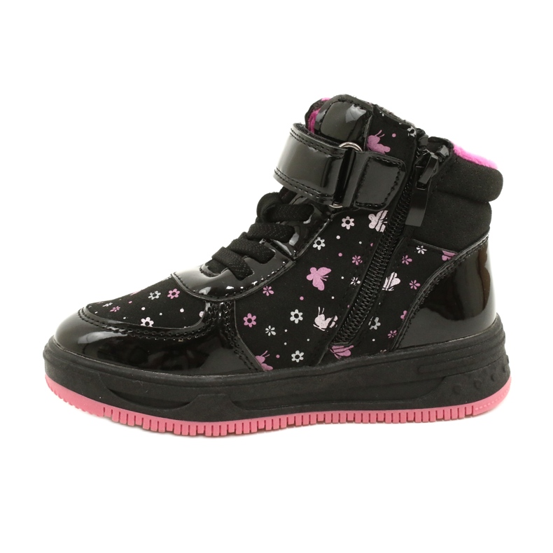 American Club American Boots Cizme calde XD66 Black negru roz 1