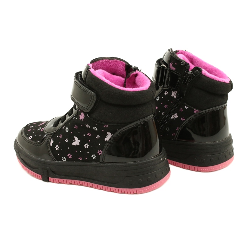 American Club American Boots Cizme calde XD66 Black negru roz 5