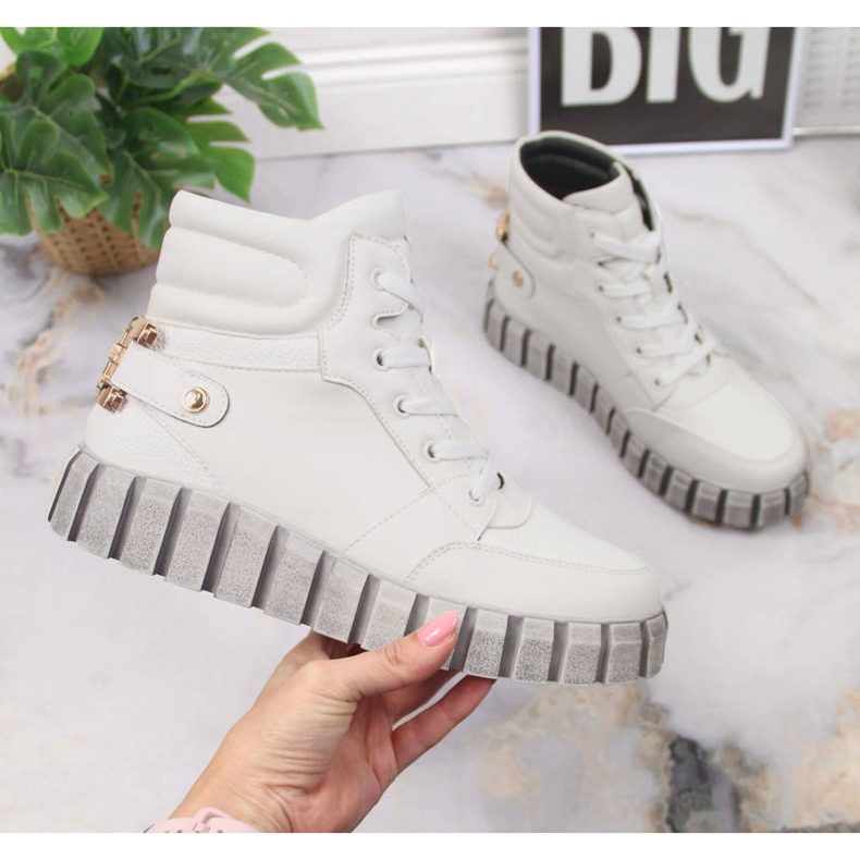 Muncitoare de platformă pentru femei cu decor alb Potocki 1