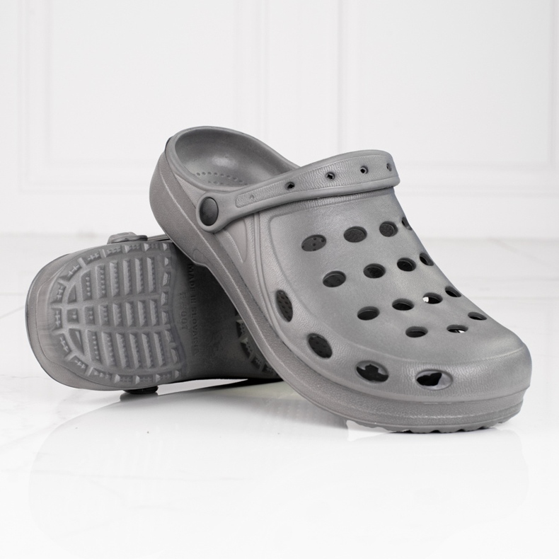 Papuci de casă Shelovet gri pentru bărbați 1