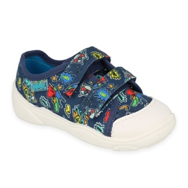 Pantofi copii Befado 907P155 albastru marin multicolor 3