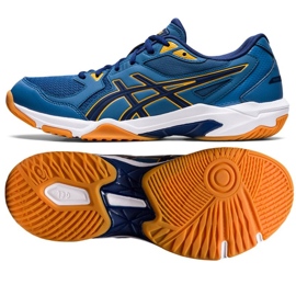 Pantofi de volei Asics Gel-Rocket 10 M 1071A054 407 albastru albastru și bleumarin 1