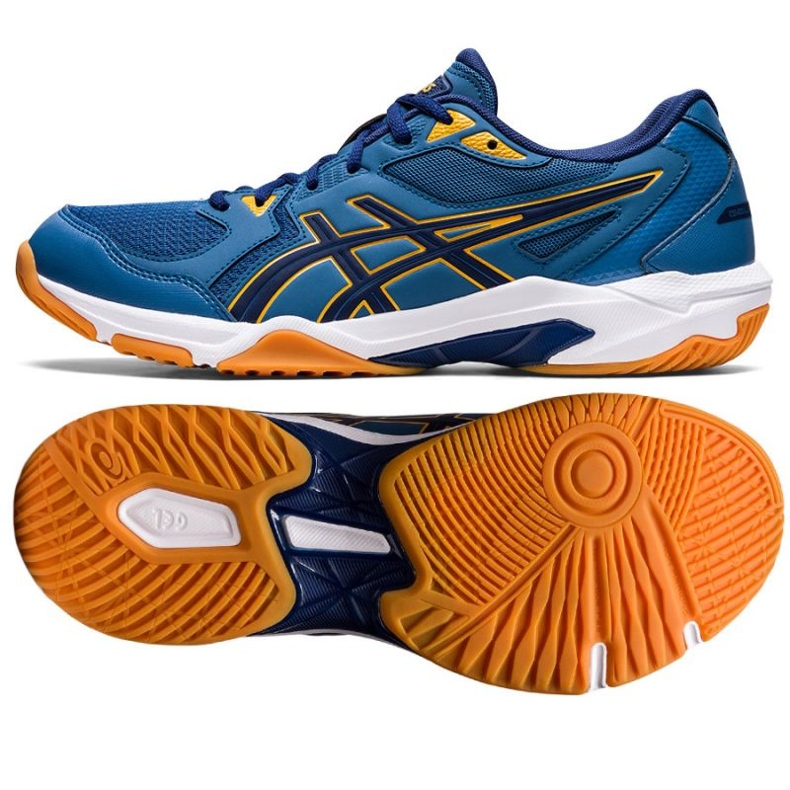 Pantofi de volei Asics Gel-Rocket 10 M 1071A054 407 albastru albastru și bleumarin 1