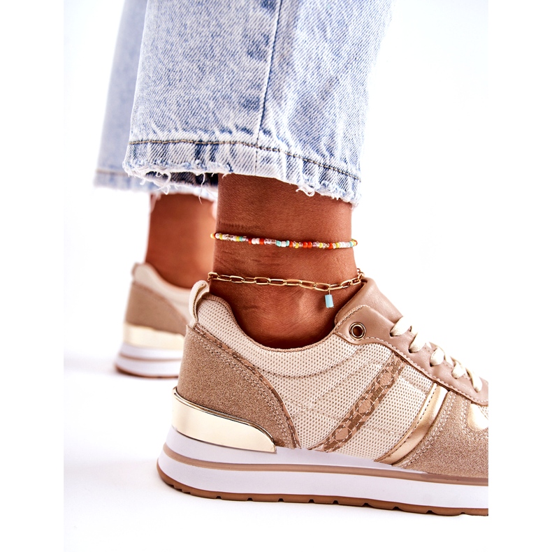 PG1 Pantofi sport clasici de damă legati Bej Elenes 2