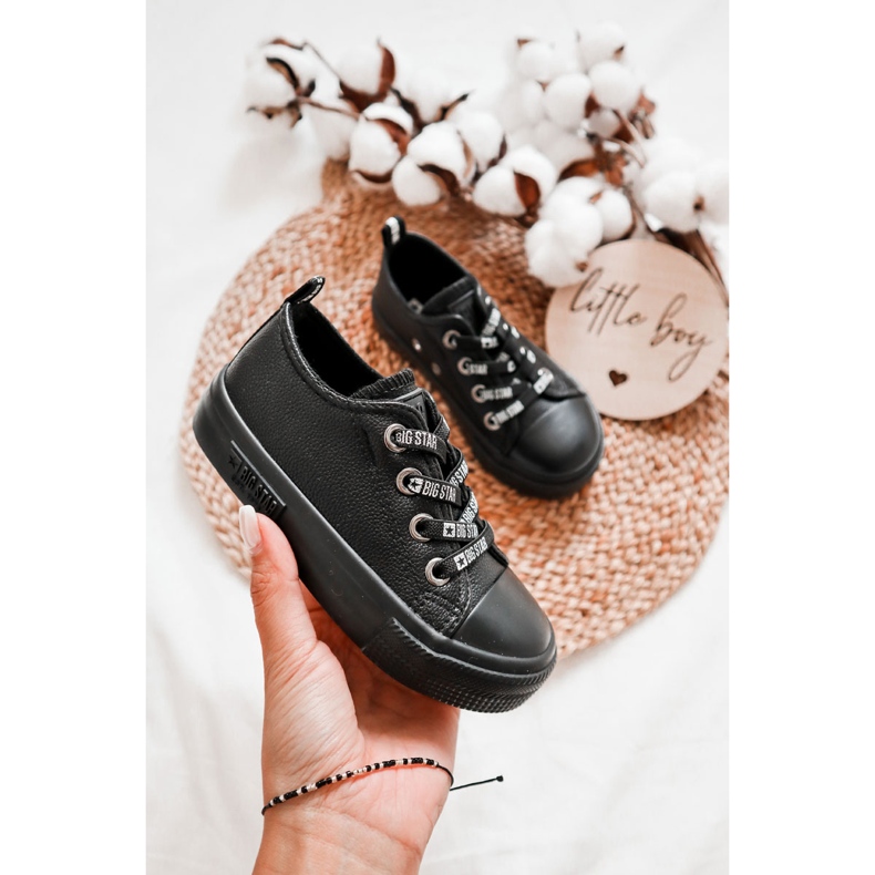 Pantofi de piele pentru copii Big Star KK374061 Negru 1