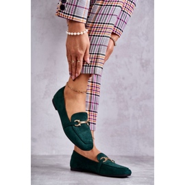 FB2 Mocasini clasici din piele intoarsa verde Roddie 2