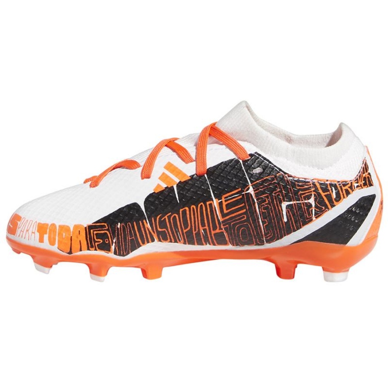 Ghete de fotbal Adidas X Speedportal.3 Fg Jr GW8391 multicolor portocale si rosii 1