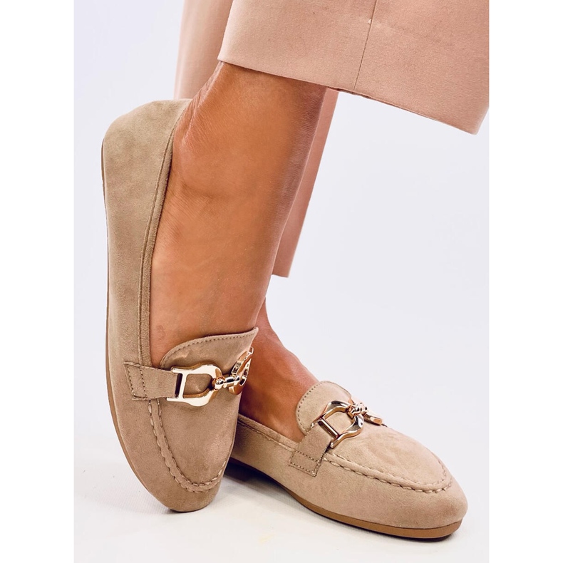 BM Mocasini de dama Catalina Khaki bej kaki 2