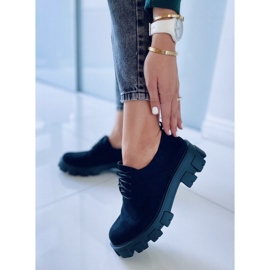 BM Mocasini pe o talpă groasă Apoll Black negru 1