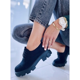 BM Mocasini pe o talpă groasă Apoll Black negru 2