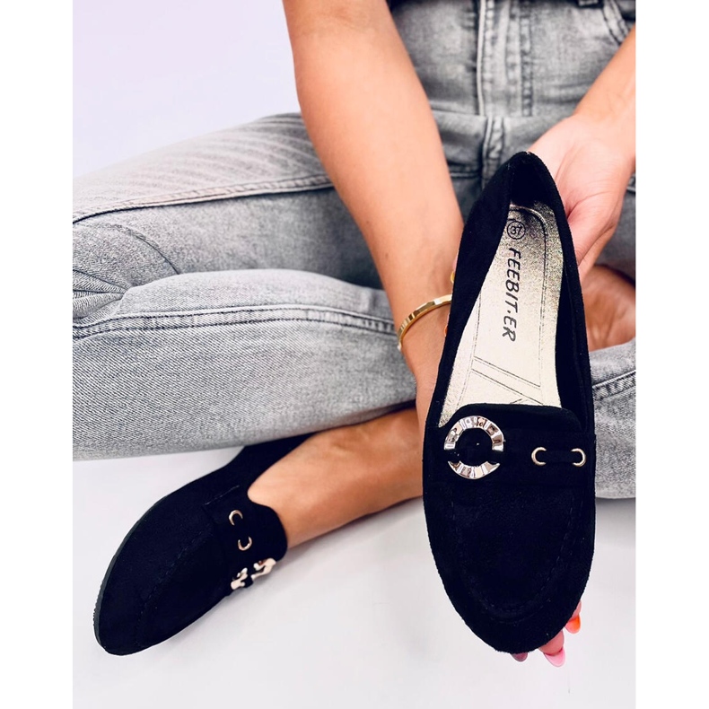 Mocasini de dama Arun Black negru 1