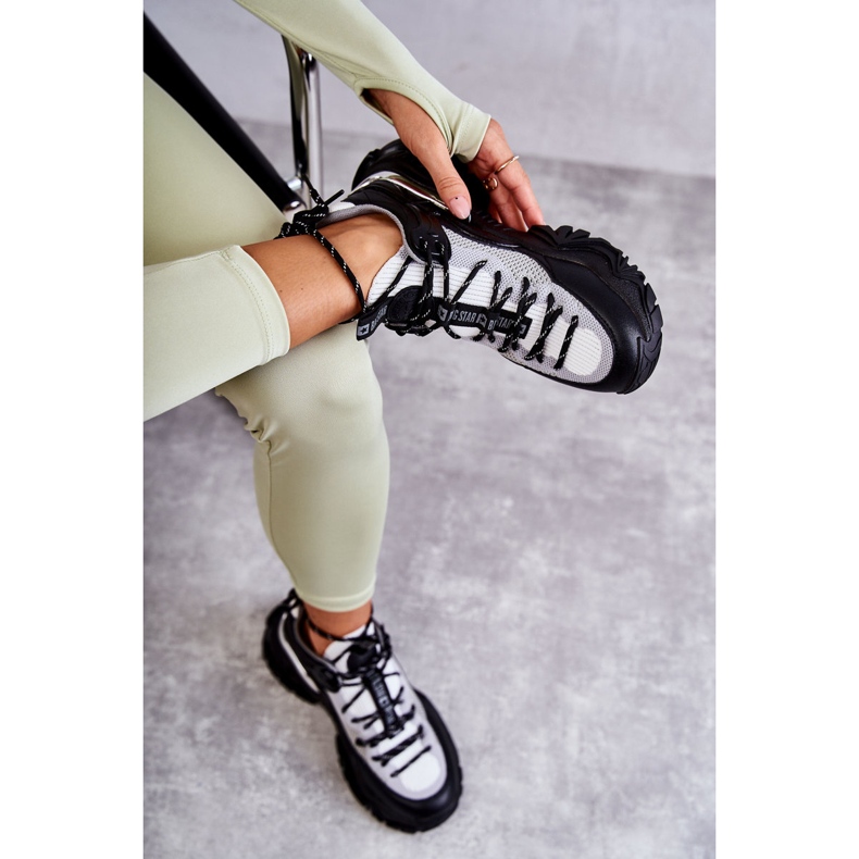 Pantofi sport de damă cu sistem de spumă cu memorie Big Star KK274053 negru-gri 1